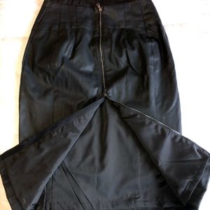 SOLD Faux Leather Lined pencil Skirt